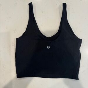 lululemon bra Women athletic gym 6 Black NWOT Align Tank Top LW3HYQS